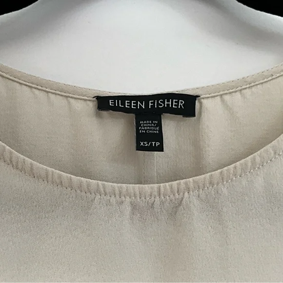 Eileen Fisher High-low tunic top, XS, Bone, beautiful Timeless - Picture 4 of 7